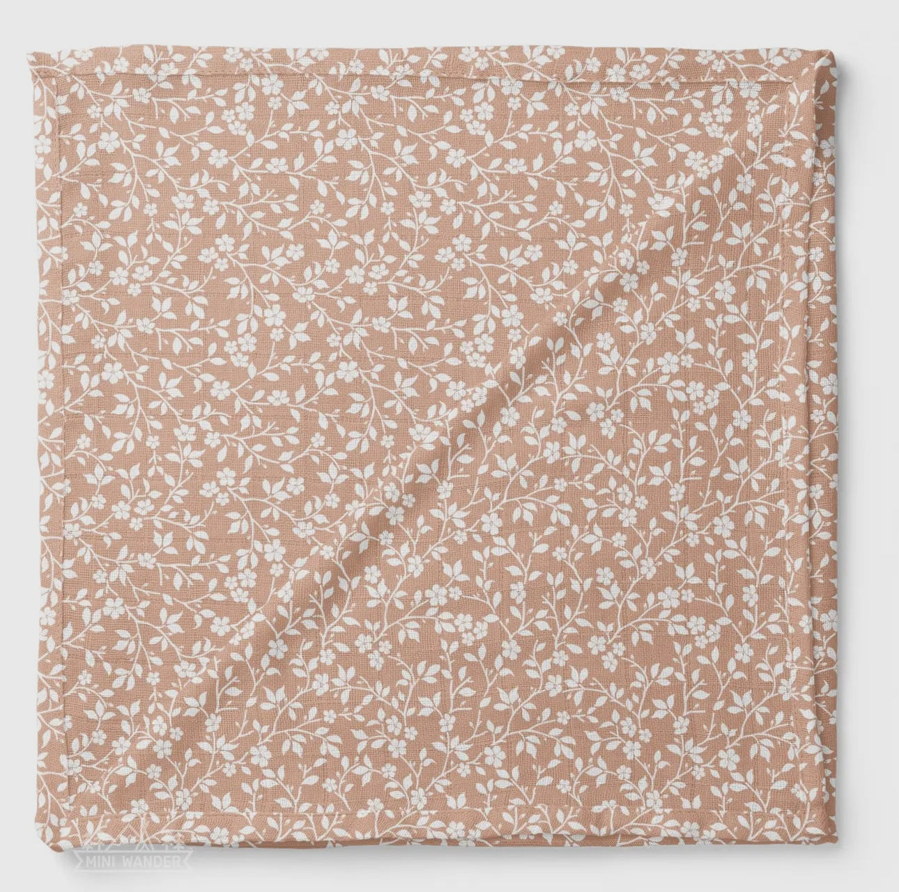 Muslin Swaddle Baby Blanket - Magnolia Tree Peach