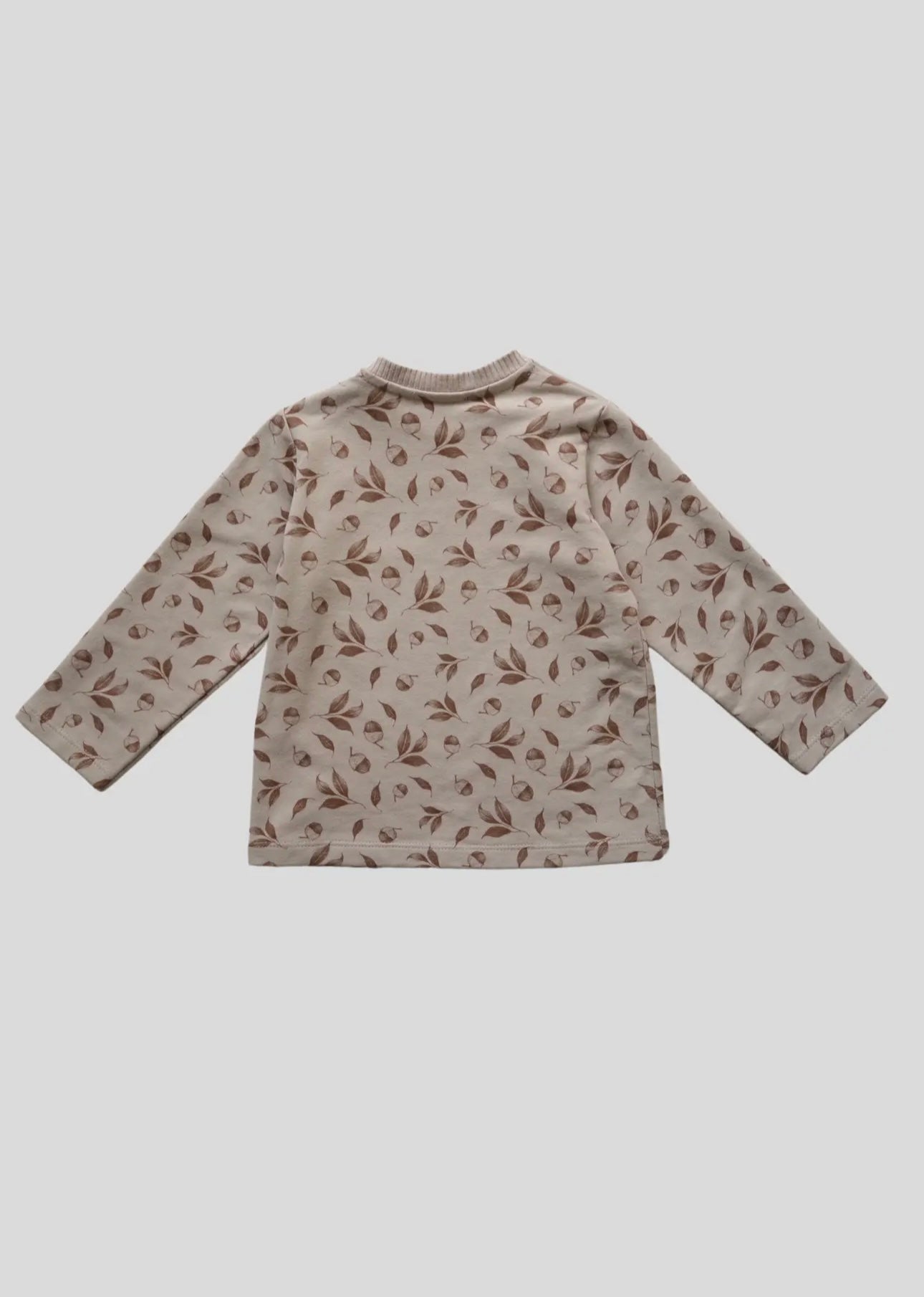 Eli Leaves Pattern Long Sleeve Shirt