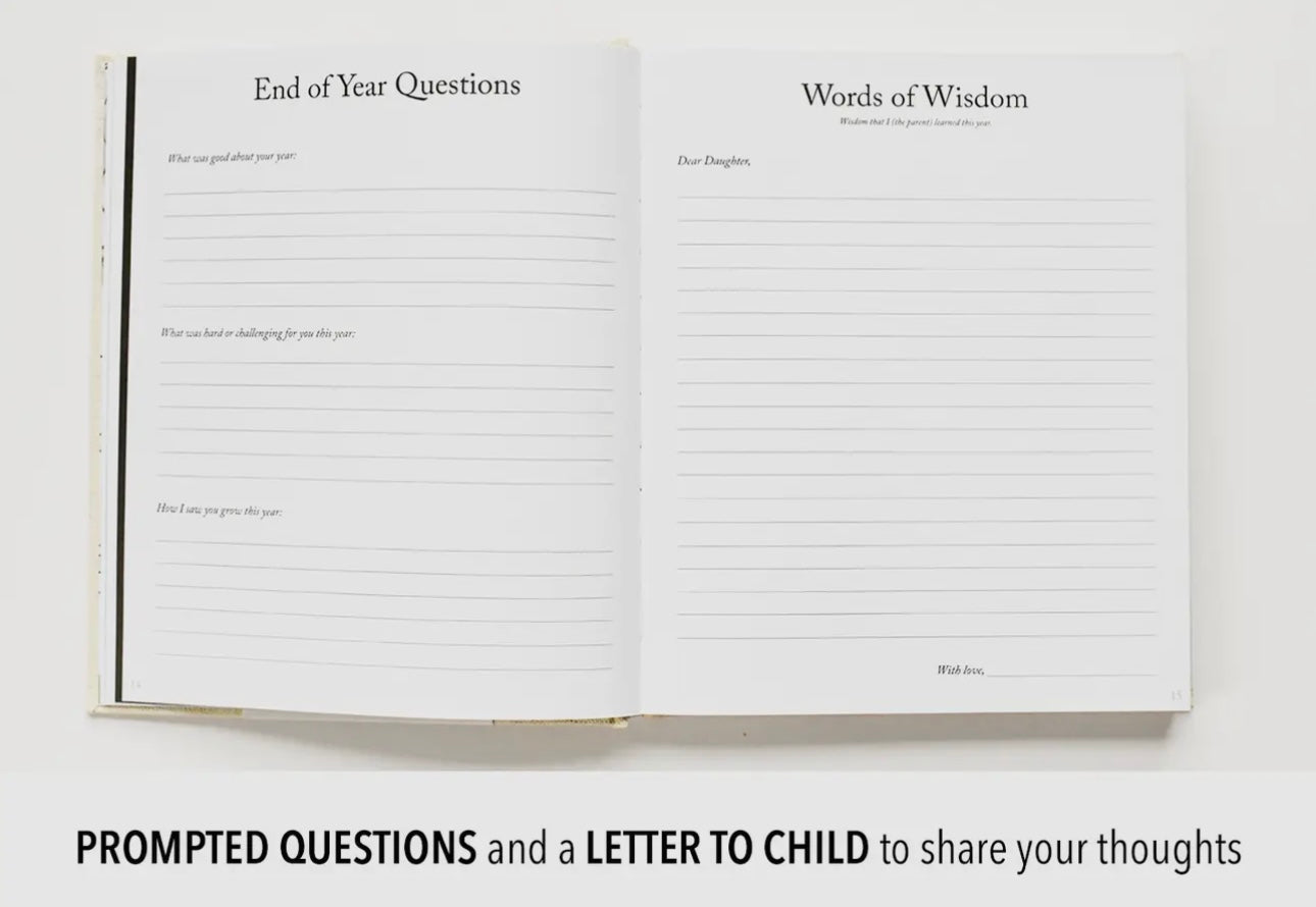Dear Daughter Childhood Keepsake Book