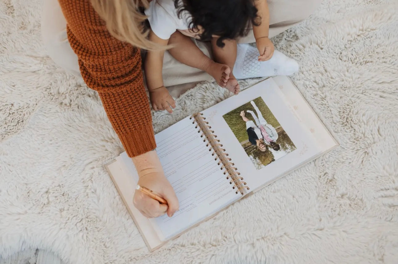 Daisy Print Square Memory Book