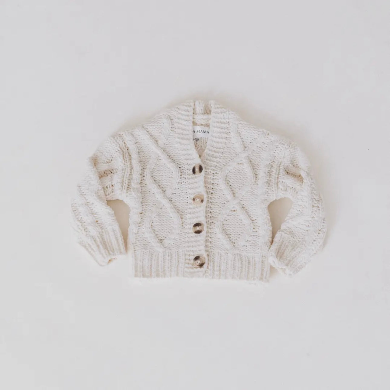 Ivory Cable Knit Cardigan