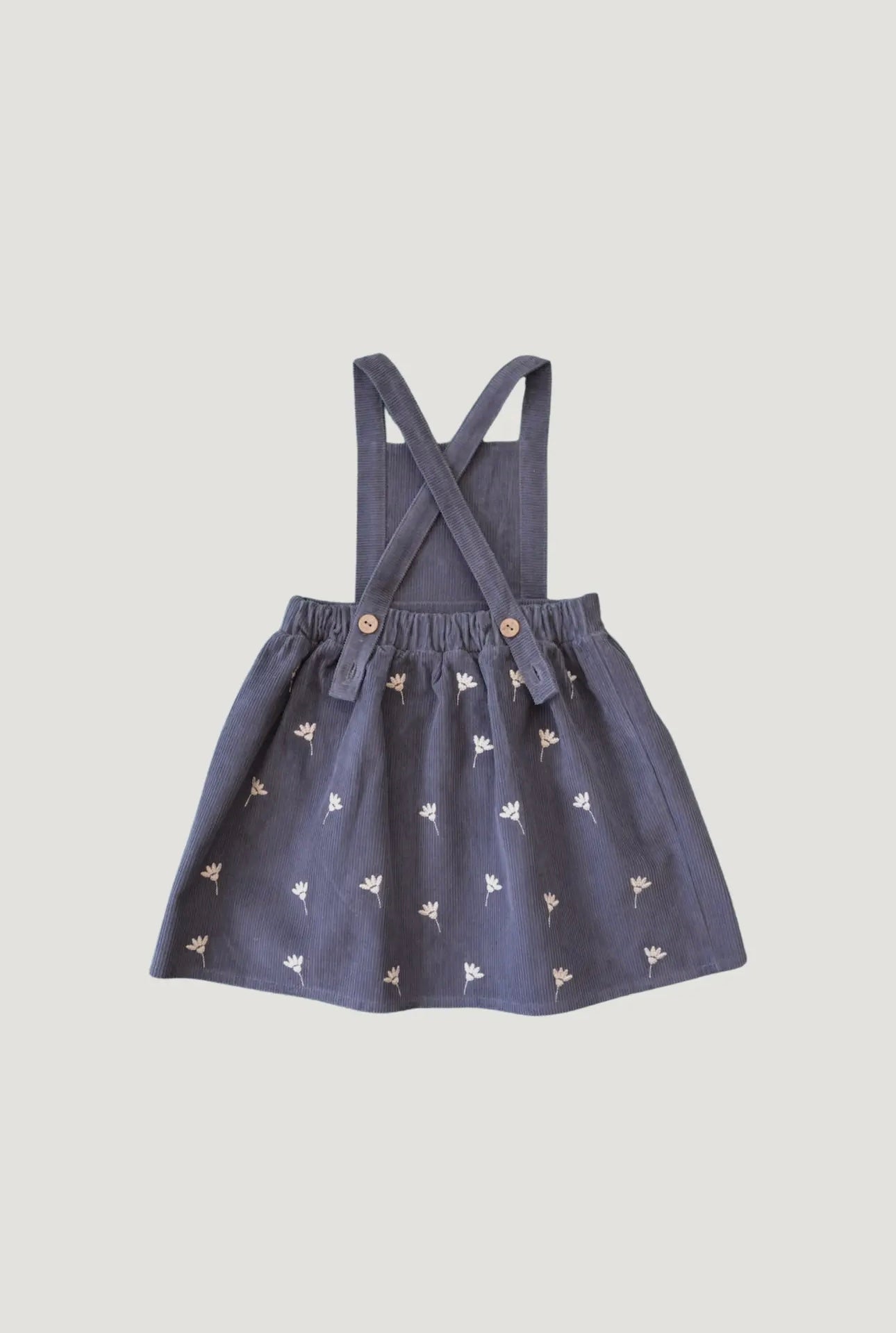 Gaia Corduroy Overall Floral Dress