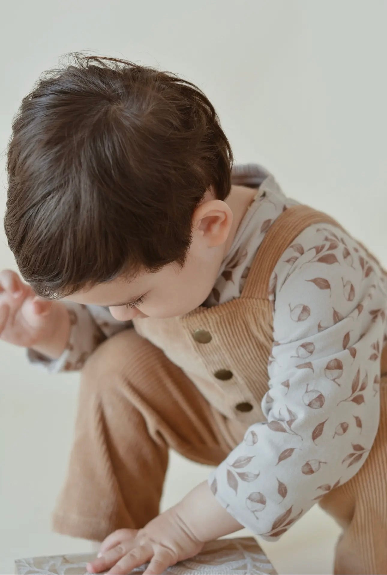 Eli Leaves Pattern Long Sleeve Shirt