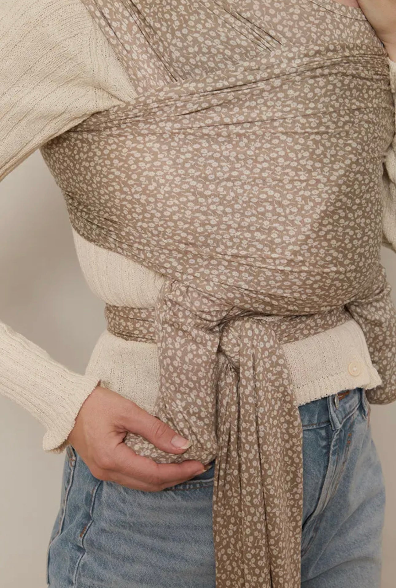 Solly Baby Wrap - Cream Floral