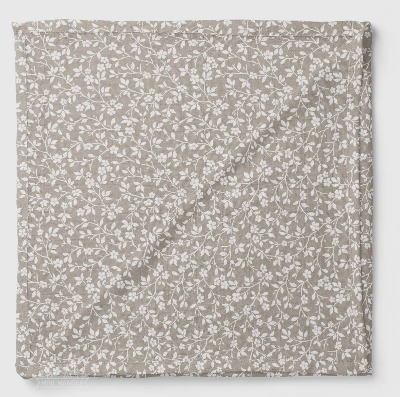 Muslin Swaddle Baby Blanket - Magnolia Tree Grey
