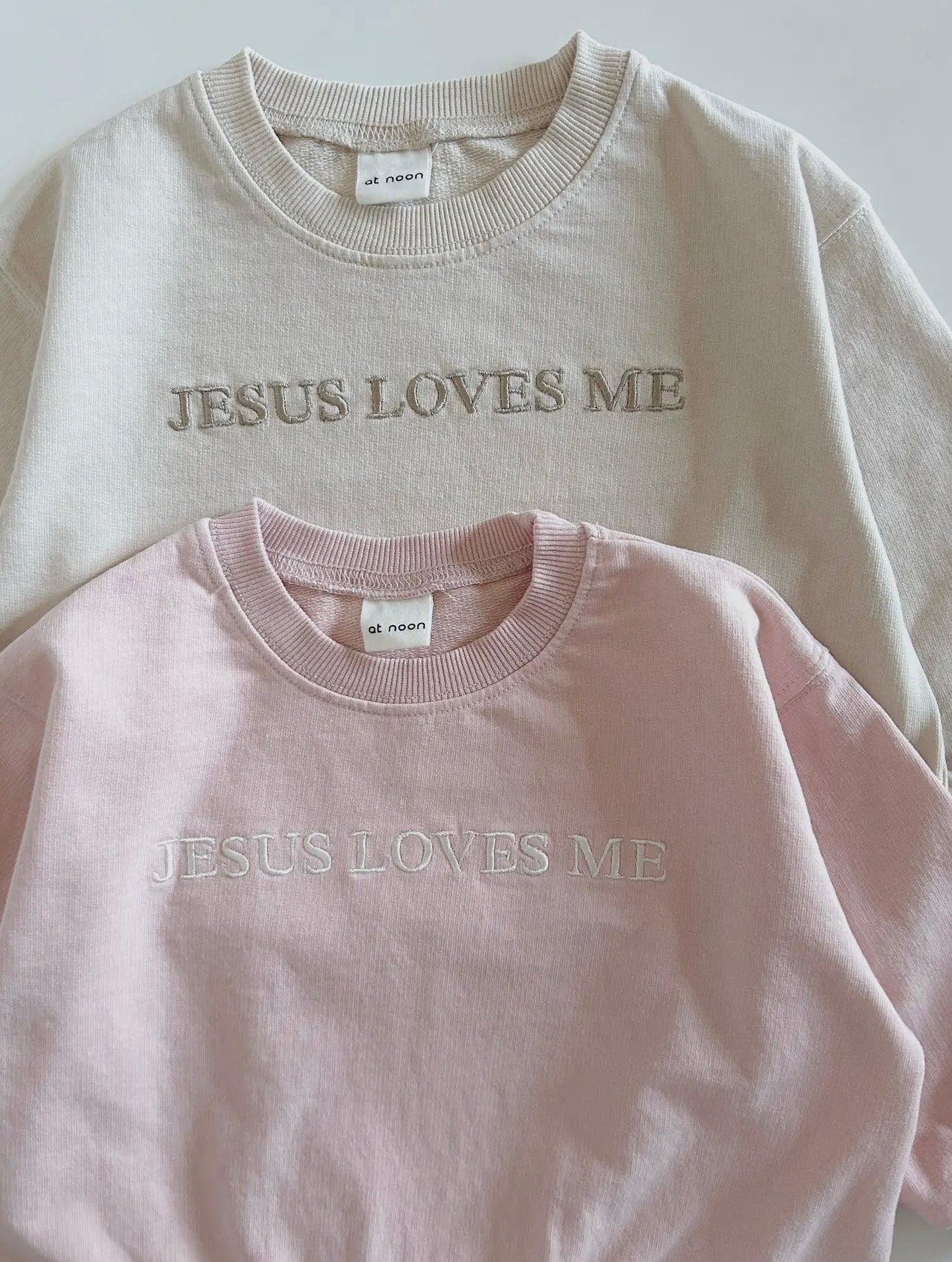 Jesus Loves Me Sweatshirt - Pink