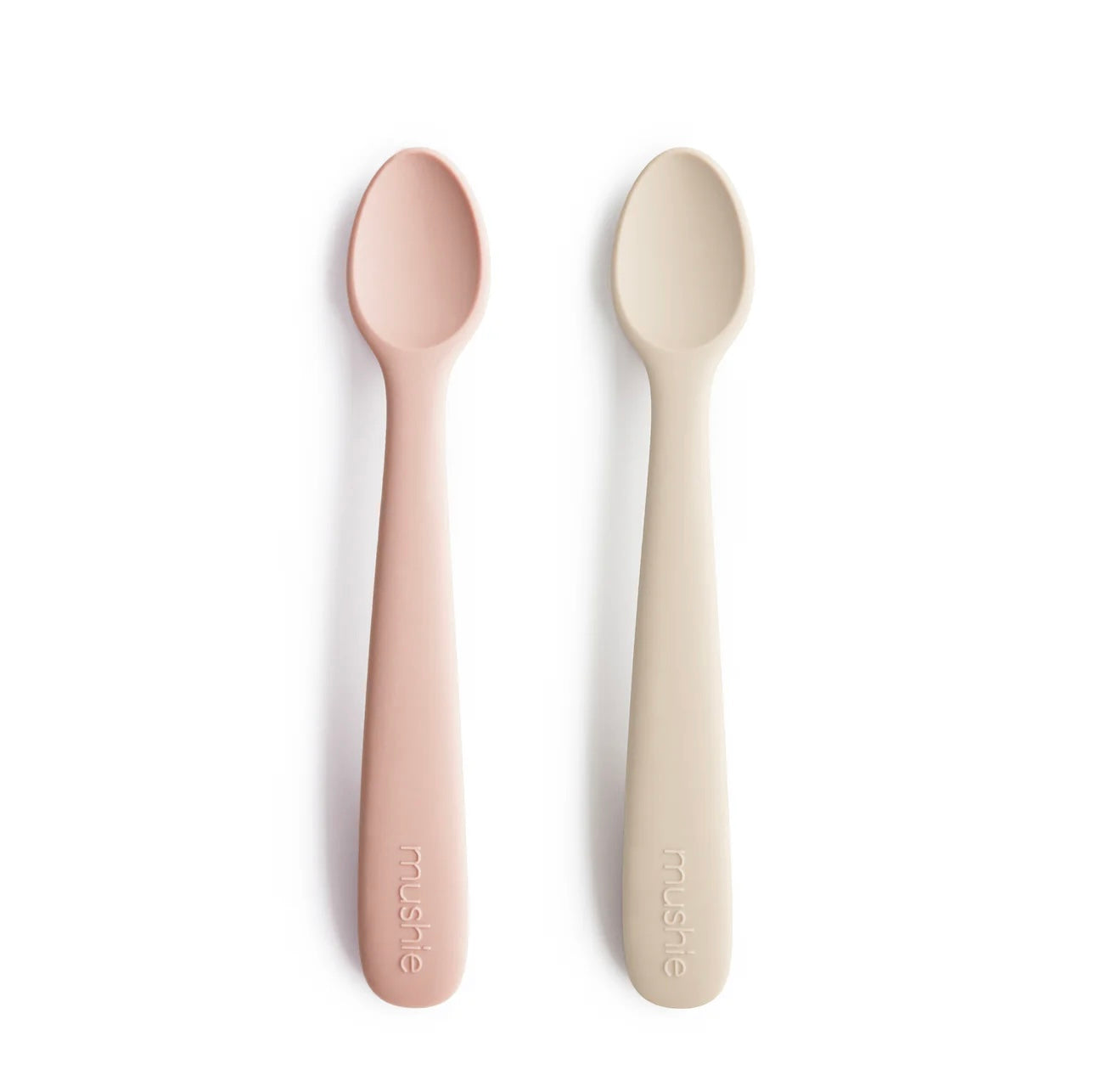 Silicone Feeding Spoons 2 pack - Blush Sifting Sand