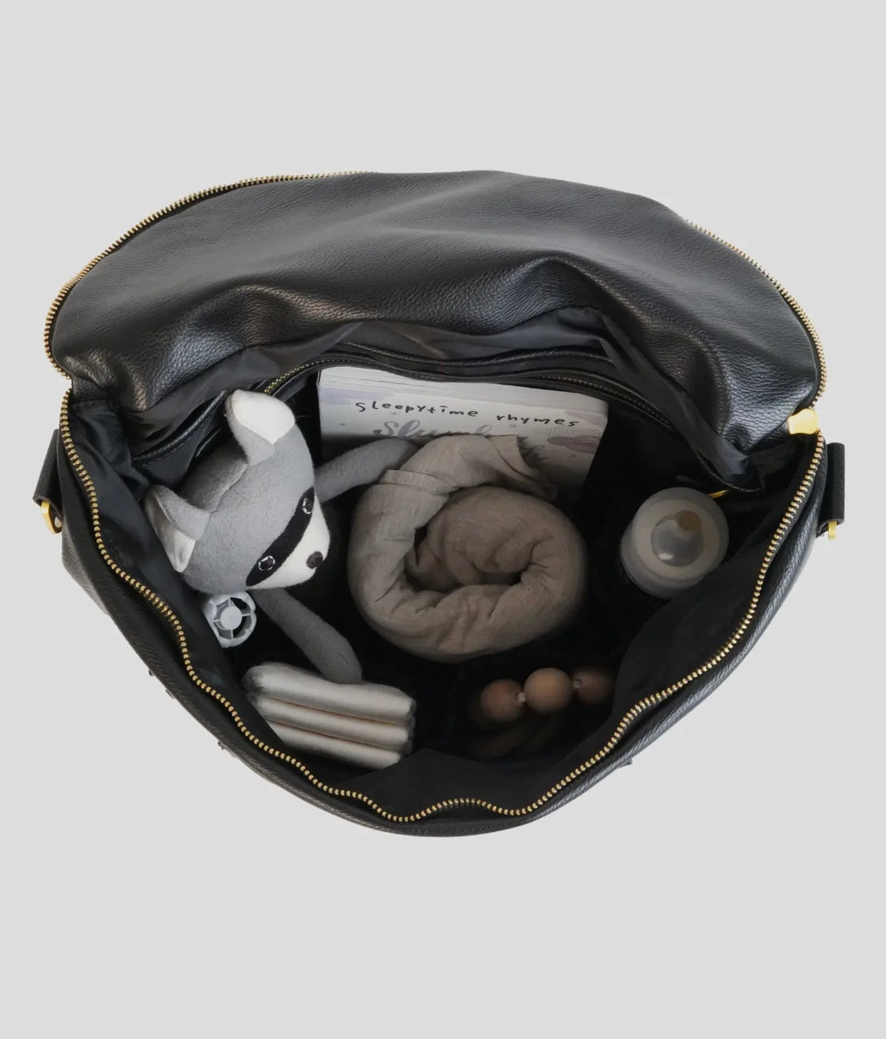 The Original Diaper Bag - Faux Leather Black