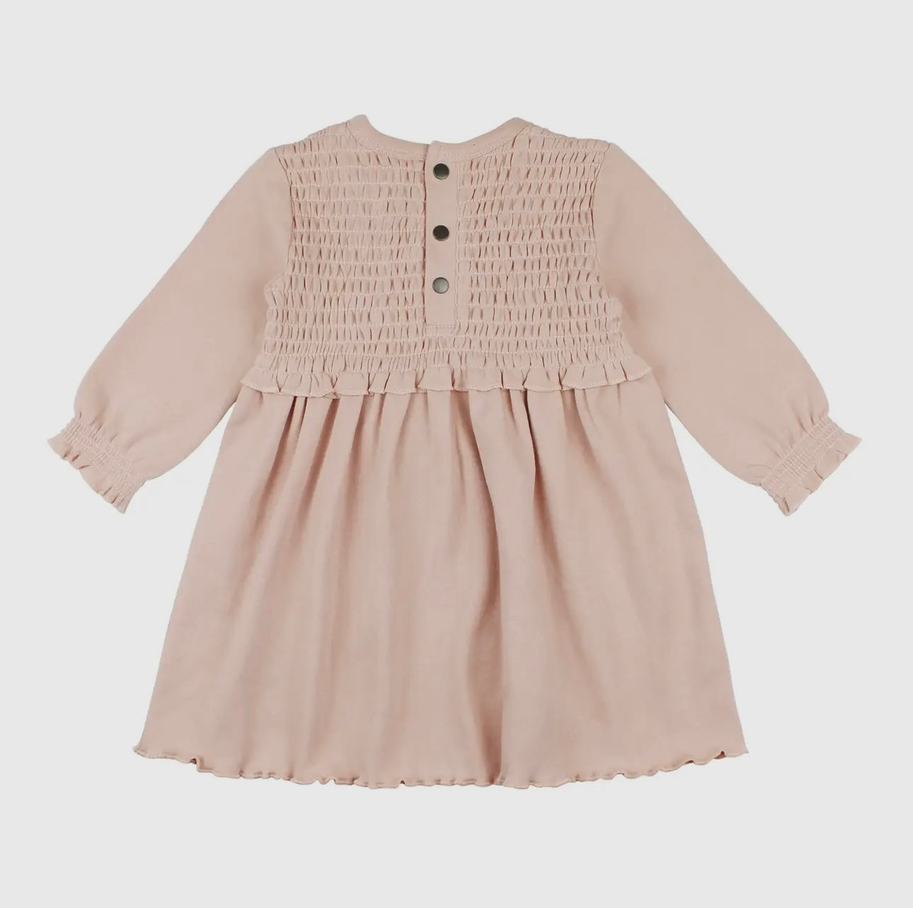 Organic Smocked Dress - Rosewater