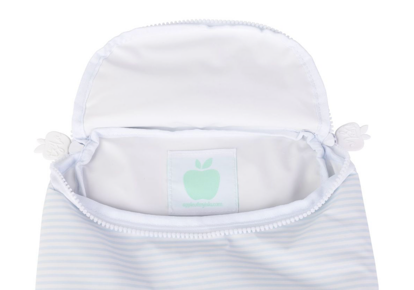 The Bottle Bag- Light Blue Stripe