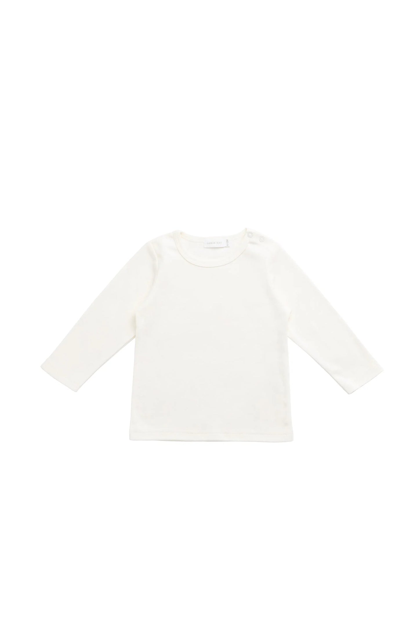 Pima Cotton Vinny Long Sleeve Top - Cloud