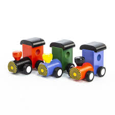 Wooden Mini Trains-Red