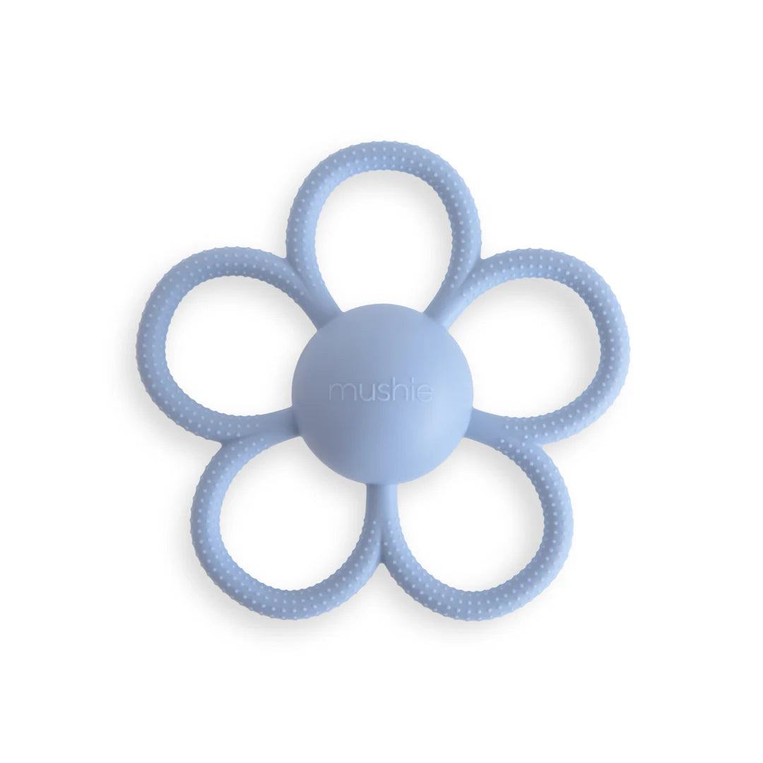 Daisy Rattle Teether - Faded Denim