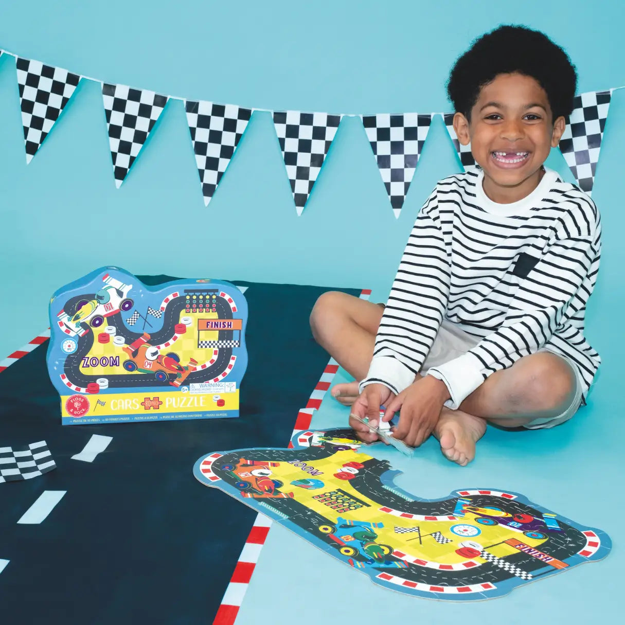 Cars Racetrack Jigsaw Puzzle