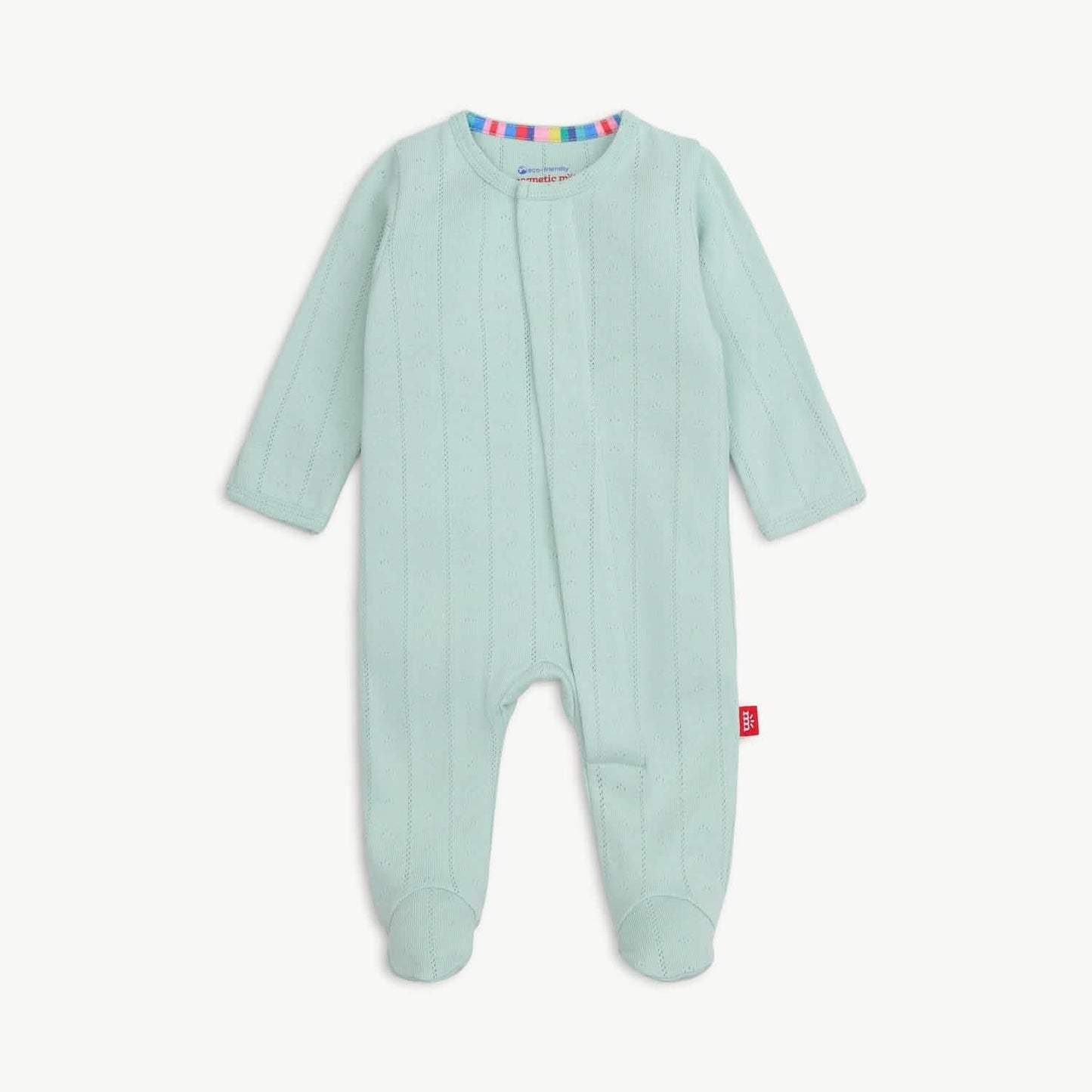 Love Lines Seagrass Organic Cotton Magnetic Footie