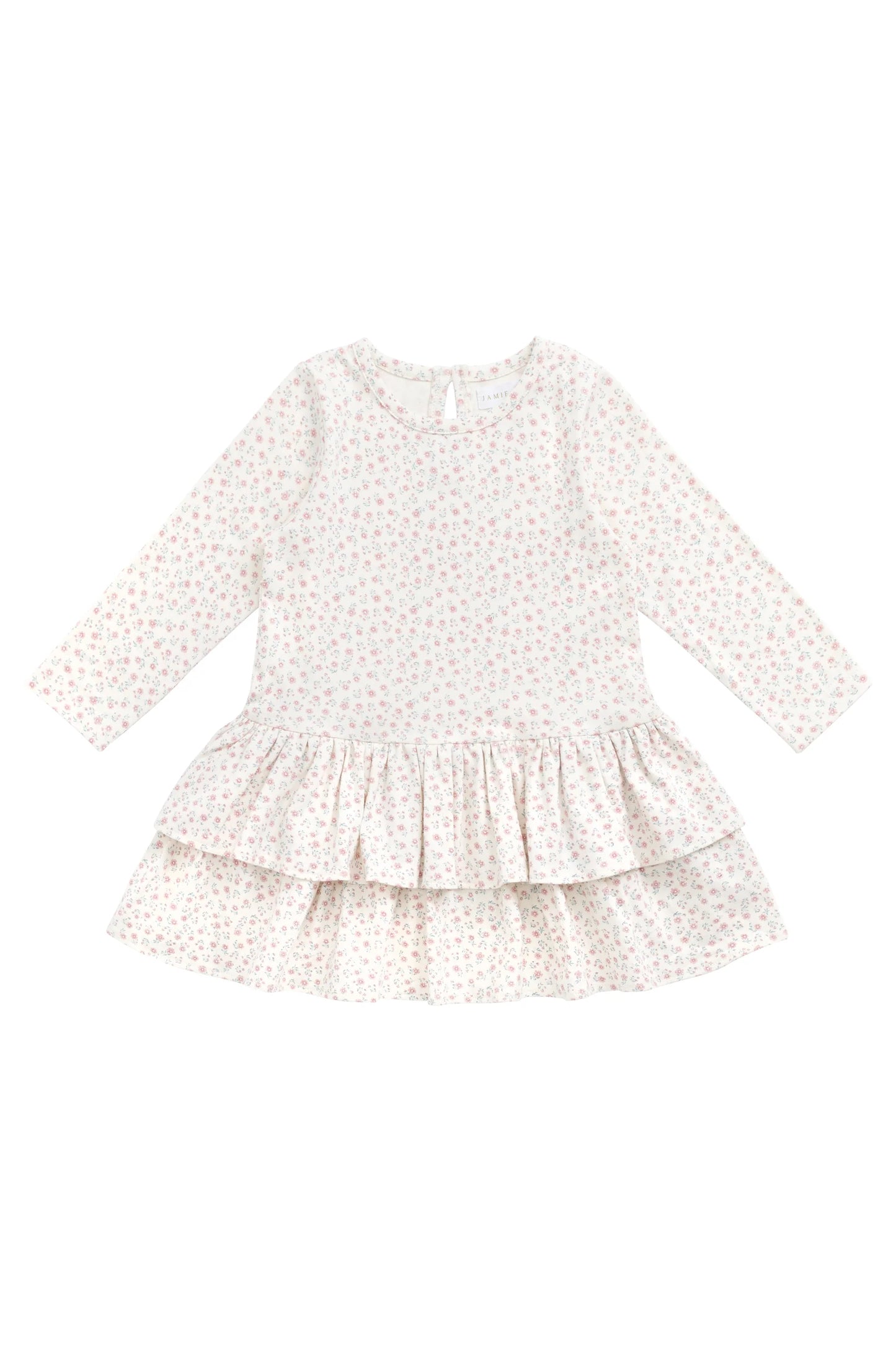 Organic Cotton Fayette Dress - Posy Garden Pink
