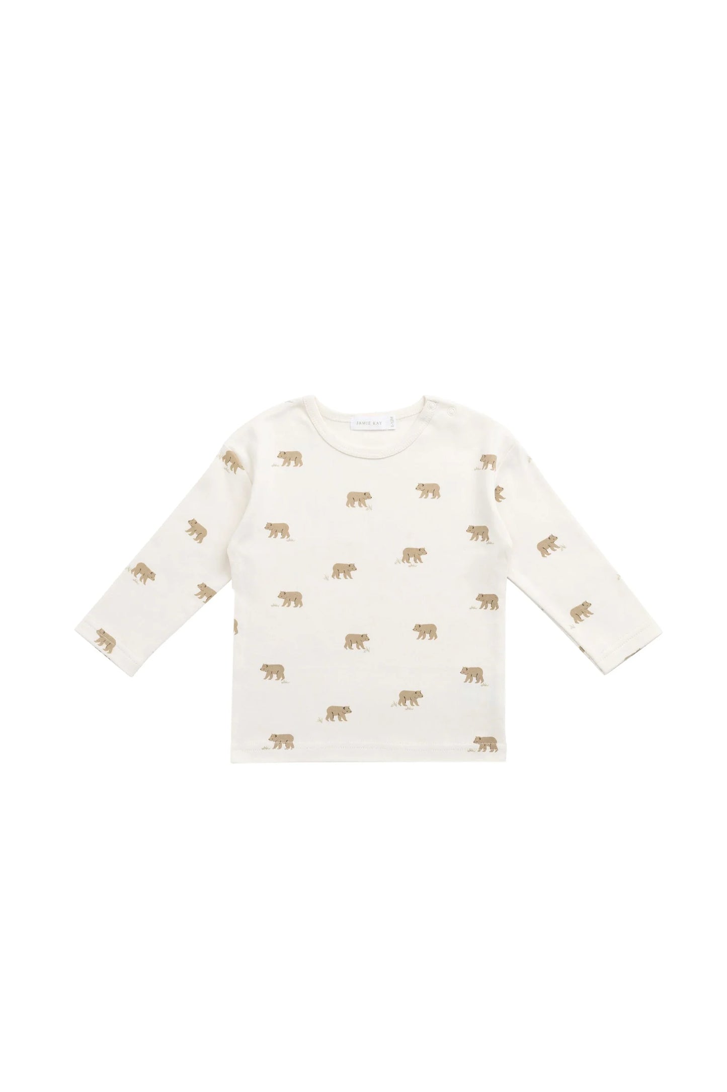Pima Cotton Arnold Long Sleeve Top - Cub Walk Samoyed