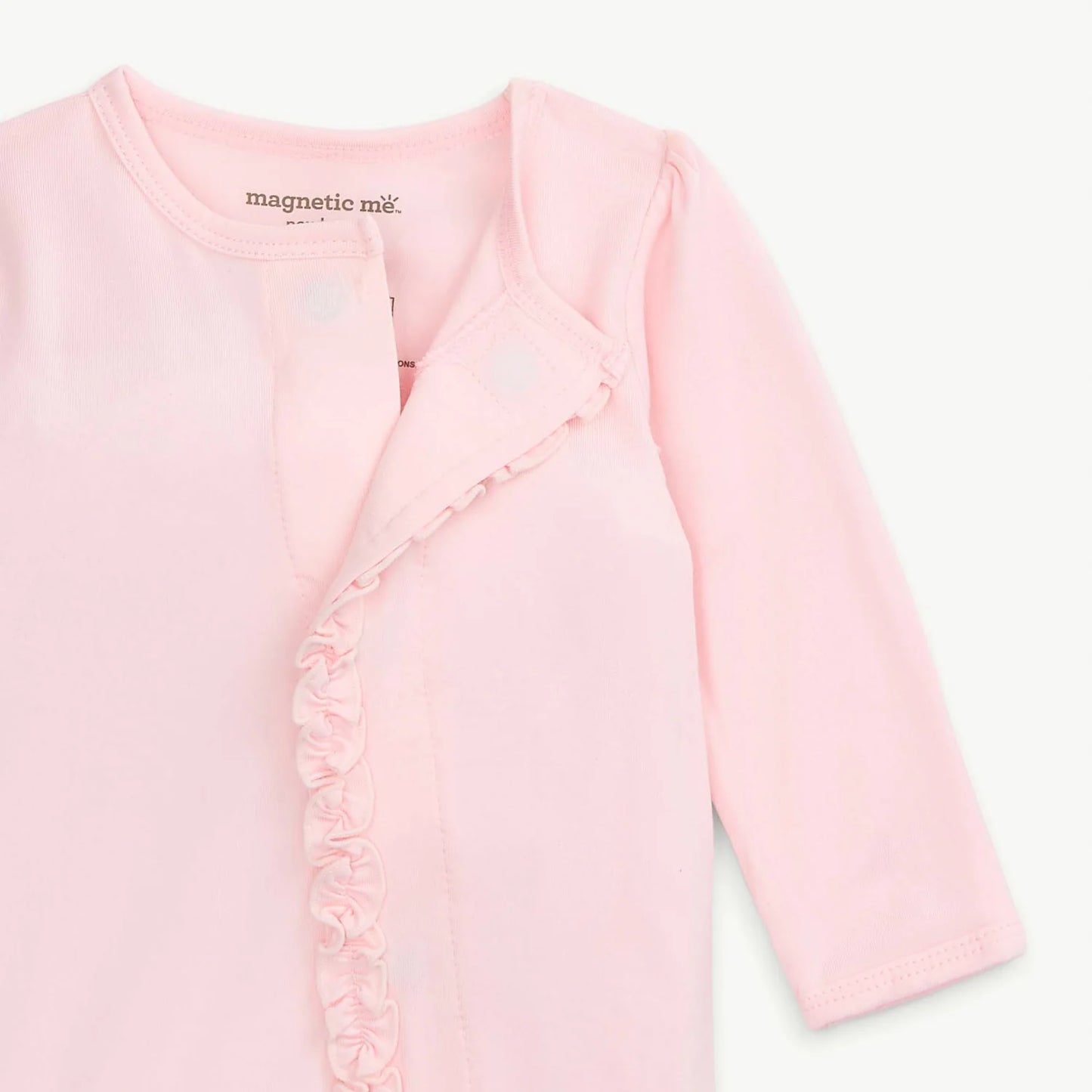 Magnetic Me - Pink Dogwood Ruffle Footie