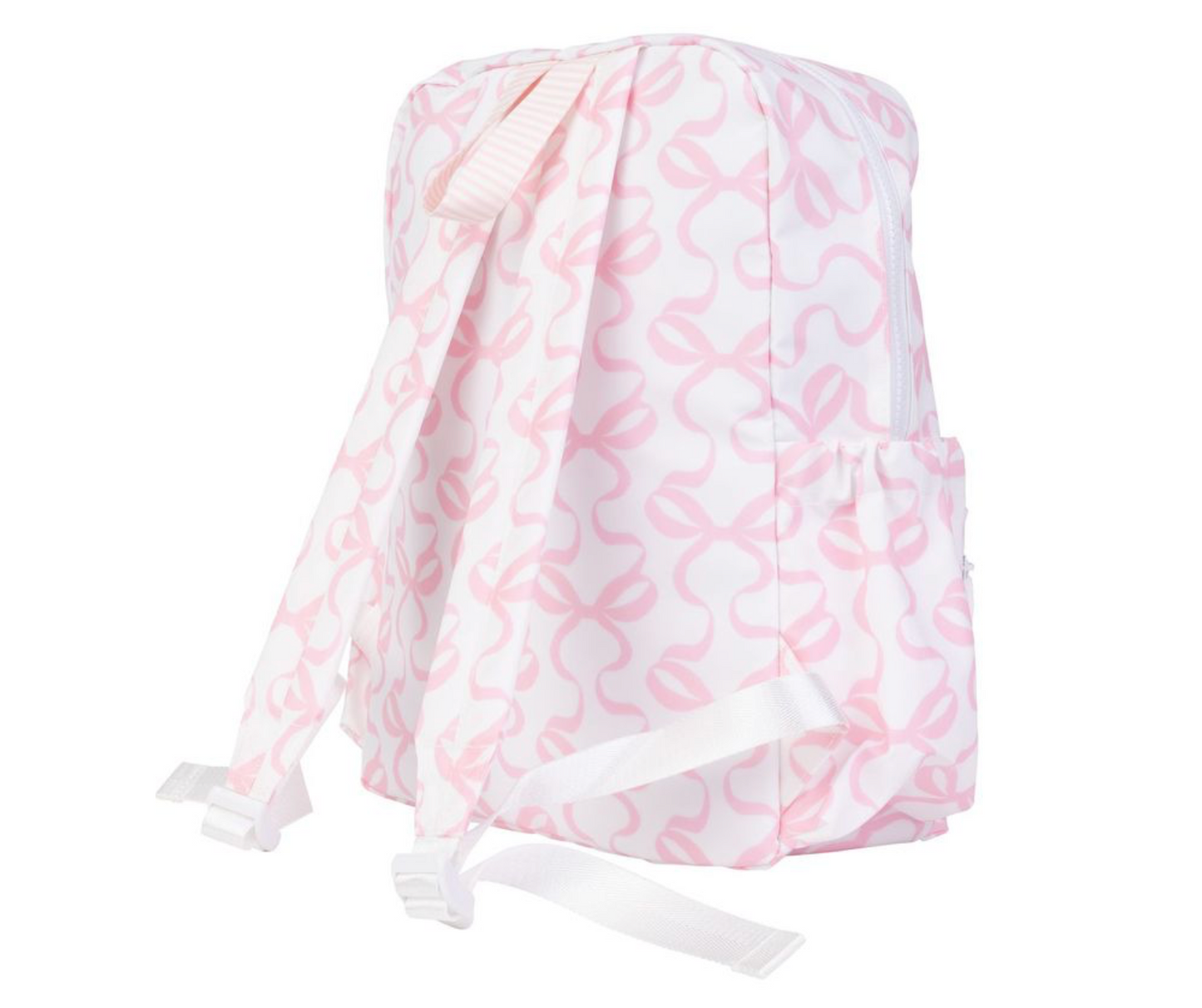 The Large Backpack- Bows On White