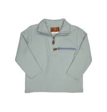 Kingston 1/4  zip Pullover- Sage