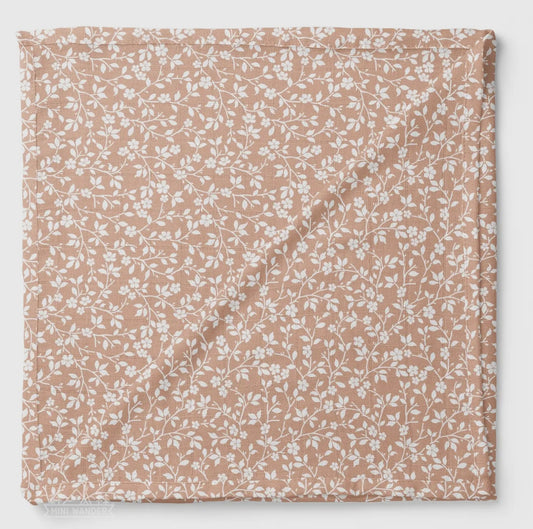 Muslin Swaddle Baby Blanket - Magnolia Tree Peach