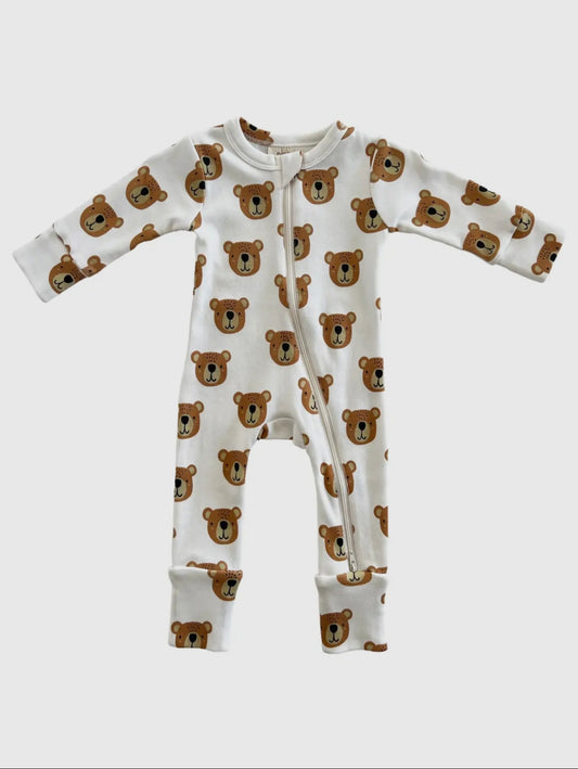Baby Bear Organic 2 Way Zip Romper