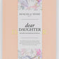 Dear Daughter Childhood Keepsake Book