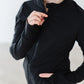 Balanced Black Full Zip Ruffle Active Jacket
