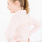 Zen Pink Full Zip Ruffle Active Jacket