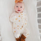 Ruffle Zipper One Piece - Caramel Bloom
