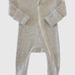 Heather Speckle 2 Way Zip Footie