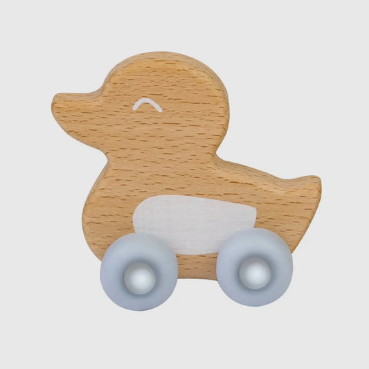 Duck Roll Car Teether - Blue