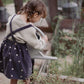 Gaia Corduroy Overall Floral Dress