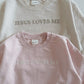 Jesus Loves Me Sweatshirt - Pink