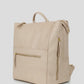 The Square Diaper Bag - Faux Leather Beige