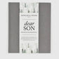 Dear Son Childhood Keepsake Book