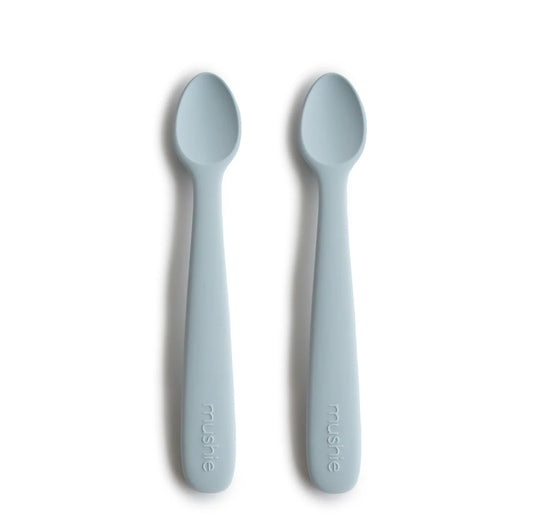 Silicone Feeding Spoons 2 pack - Powder Blue