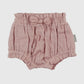 Organic Muslin Ruffle Bloomer - Rosewater