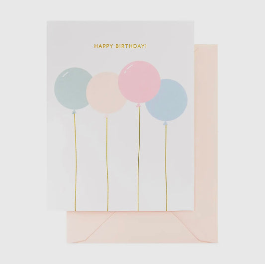 Birthday Balloons Birthday Card