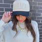 Mama Embroidered Trucker Hat - Cream