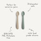 Silicone Feeding Spoons 2 pack - Blush Sifting Sand