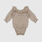 Organic Ruffle Neck Bodysuit