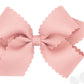 Medium Grosgrain Hair Bow with Scalloped Edge- Sweet Nectar