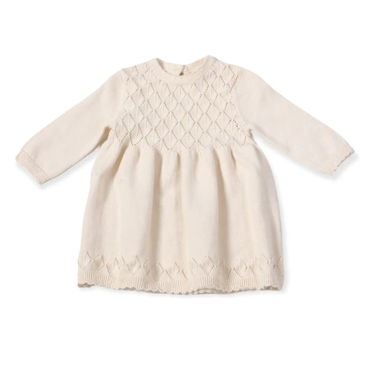 Milan Pointelle Sweater Knit Dress