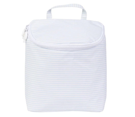 The Bottle Bag- Light Blue Stripe