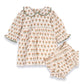 Ina Block Print Floral Baby Dress & Bloomer Set