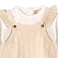 Sleeveless Ruffle Knit Baby Romper & Bodysuit Set
