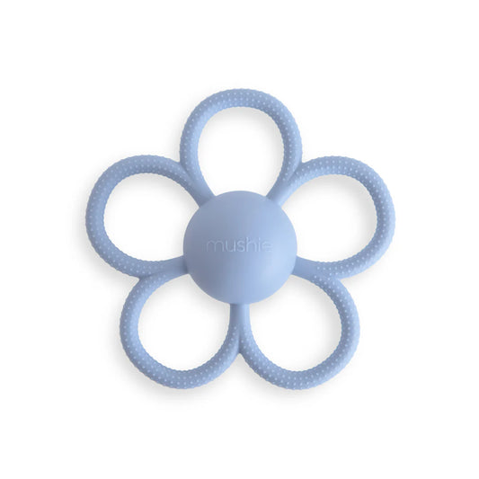 Daisy Rattle Teether - Faded Denim