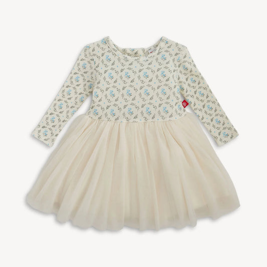 Eloise Waffle Dress Tulle Skirt