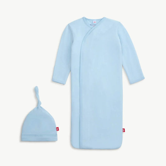 Baby Blue Modal Magnetic Gown + Hat